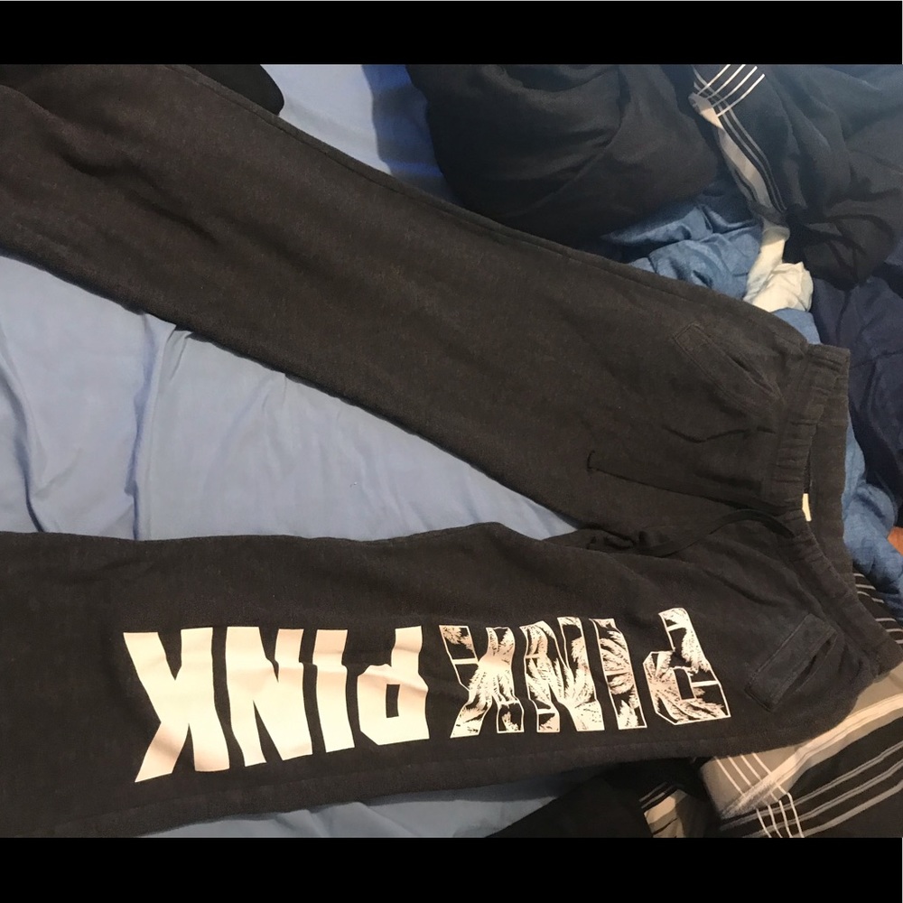 Pink vs boyfriend sweatpants